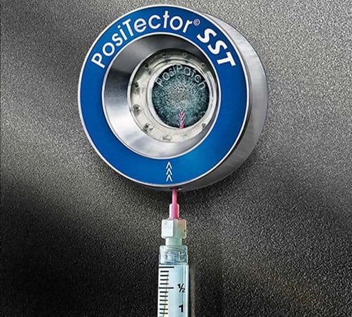 DeFelsko SSTKITL PosiTector SST Soluble Salt Tester Latex Patch Kit & Probe Only with PosiTector SST, Latex Adhesive Patch (25), Syringe and Needle (2), 250 ml DI Water, Cup (5) (Gauge not Included)