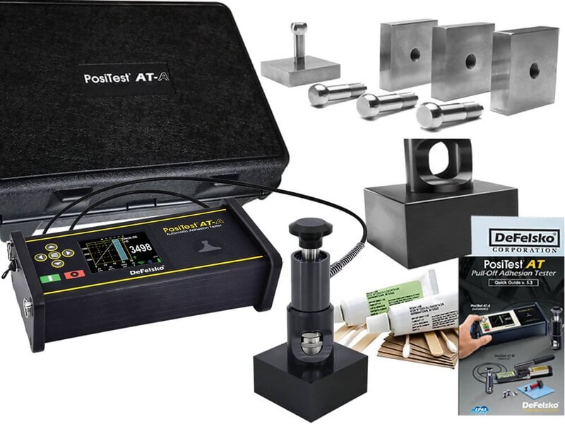 DeFelsko ATA50T PosiTest AT-A Automatic Pull-off Adhesion Tester 50x50mm Dollies Tile Kit ATA50T