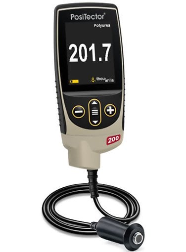 DeFelsko 200D1-G Positector 200 D1 Standard Ultrasonic Coating Thickness Gages for Non-metal Substrates, 2 - 300 mils