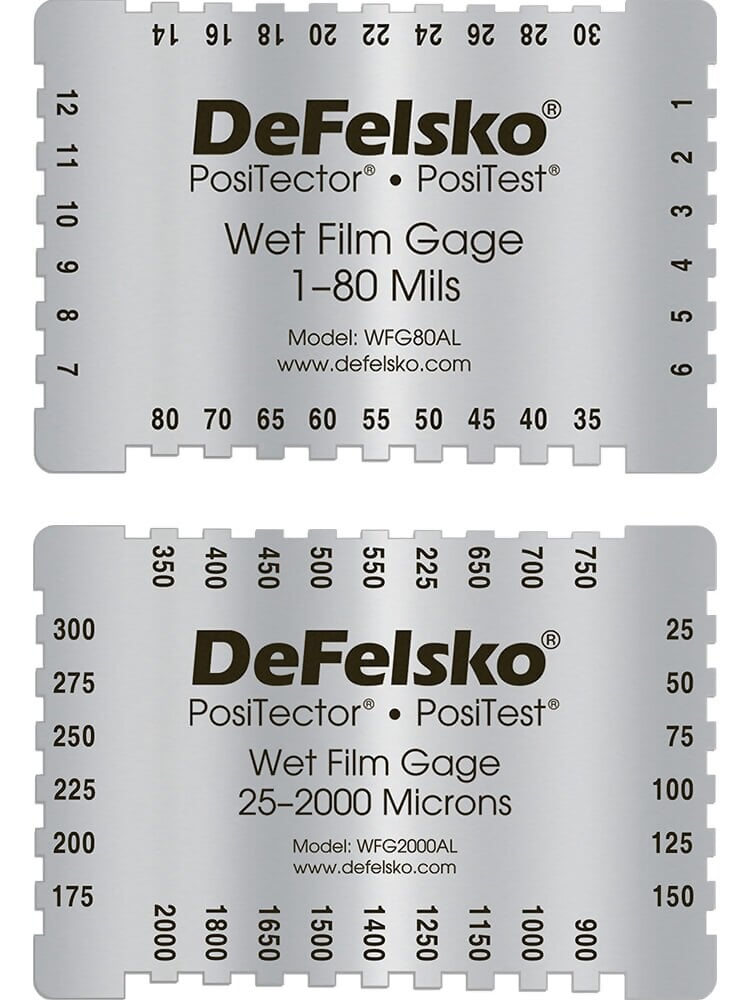 DeFelsko  Aluminum 4-sided Wet Film Thickness Gage