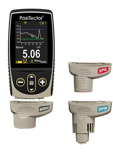 DeFelsko KITF3 PosiTector Inspection Kit with Advanced Gage Body, 6000-F, DPM and SPG Probes