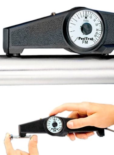 DeFelsko PosiTest G Magnetic Pull-Off Coating Thickness Gage, Banana Gauge, Scale 0-200 microns