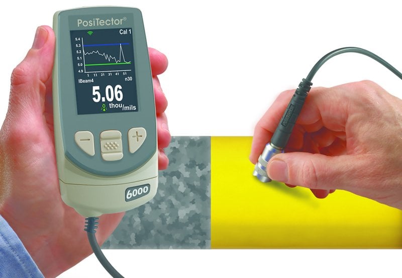 DeFelsko PRBFNDS-D PosiTector 6000 Cabled Duplex Coating Systems Probe FNDS Only, Measures Coatings on Ferrous & Non-Ferrous Metals, 0-60 mils