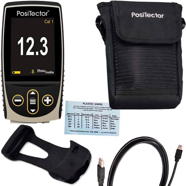 DeFelsko BDYSTD-G PosiTector Standard Gauge Body Only with Color Screen, USB Data Output, Reading Storage Capacity 1,000 in one Group