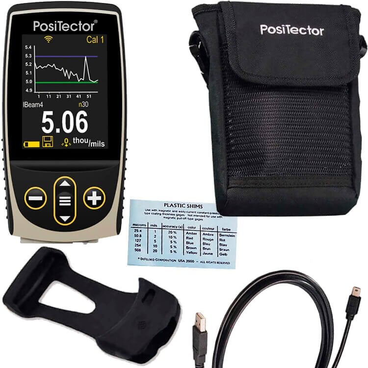 DeFelsko BDYADV-G PosiTector Advanced Gauge Body Only with Color Screen, USB, Wifi & Bluetooth data Output, Reading Storage Capacity 250,000 in up to 1000 Groups