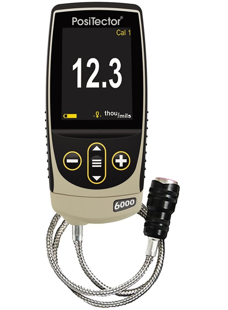 DeFelsko FHXS1-G PosiTector 6000 FHXS1 Coating Thickness Gauge with Standard Body, Xtreme High Temperature Probe, Measures Coatings on Ferrous Metals, 0-400 mils