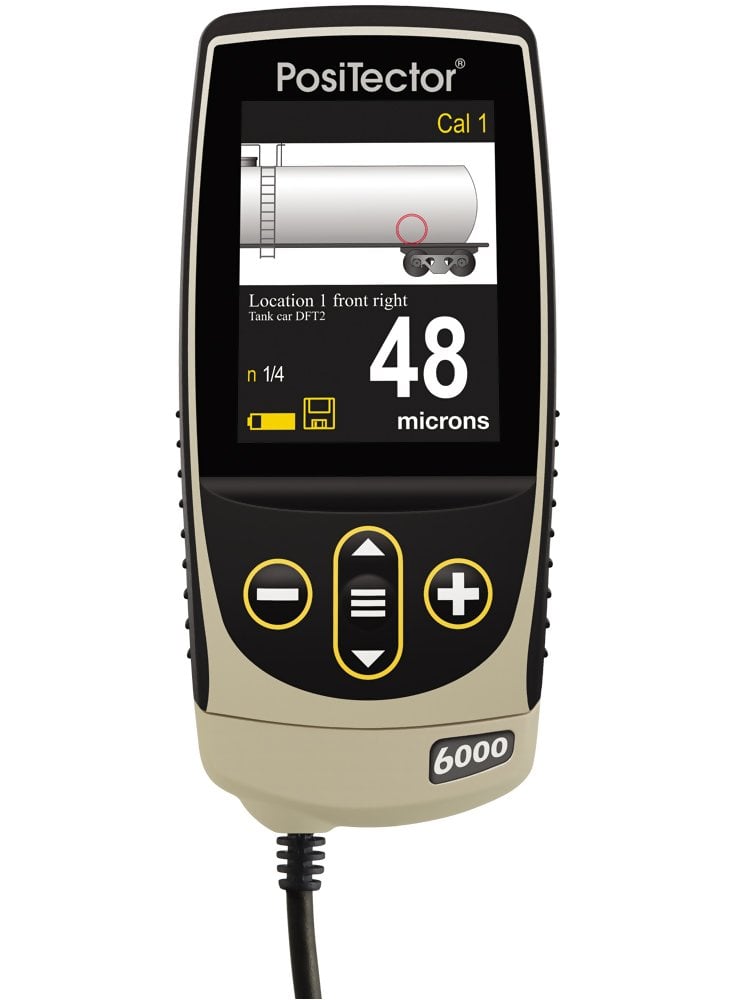 DeFelsko FTS3-G PosiTector 6000 FTS3 Coating Thickness Gauge with Advanced Body, High Range Integral Probe, Measures Coatings on Ferrous Metals, 0-250 mils