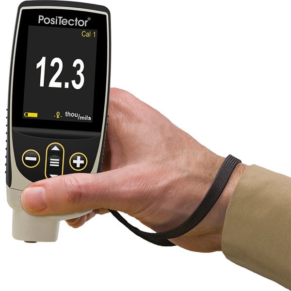 DeFelsko N1-G Positector 6000 N1 Coating Thickness Gauge with Standard Body, Integral Probe, Measures Coatings on Non-Ferrous Metals, 0-60 mils