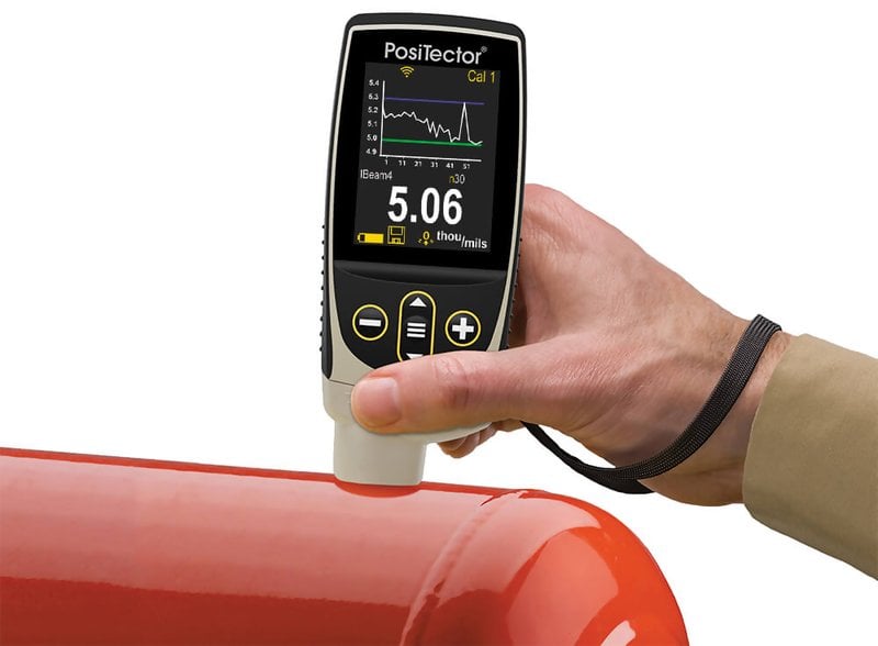 DeFelsko FN3-G PosiTector 6000 FN3 Coating Thickness Gauge with Advanced Body, Integral Probe, Measures Coatings on All Metals, 0-60 mils