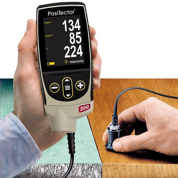 DeFelsko 200C3 Positector 200 C3 Advanced Ultrasonic Coating Thickness Gages for Non-Metal Substrates, 2 - 150 mils