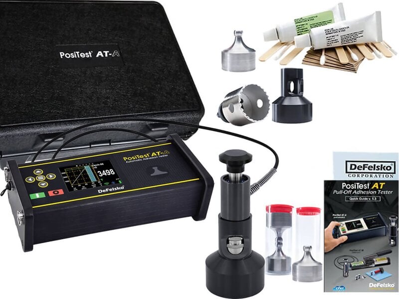 DeFelsko ATA50C PosiTest AT-A Automatic Pull-off Adhesion Tester 50mm Dollies C1583 Kit ATA50C