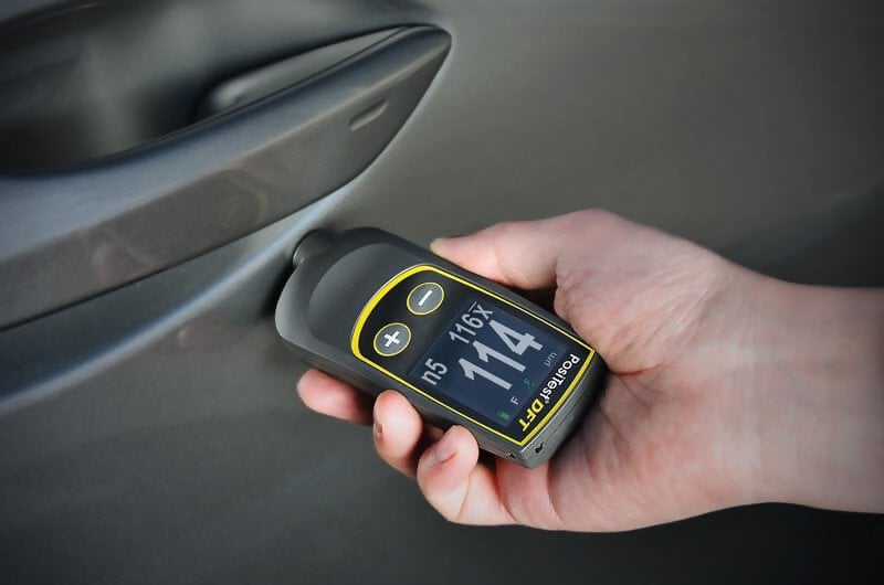 DeFelsko DFTC PosiTest DFT Combo Coating Thickness Gauge, Measures both Non-magnetic Coatings on Steel & Non-conductive Coatings on Aluminum, Brass, 0-40 mils