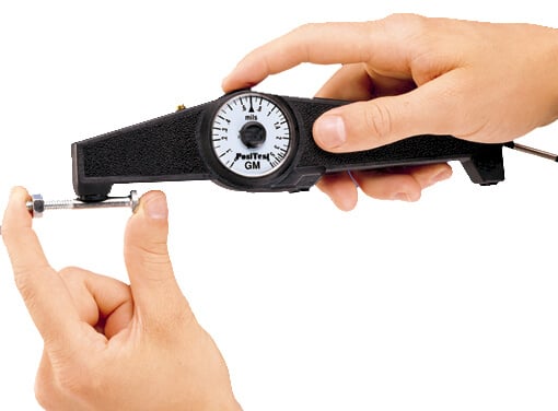 DeFelsko PosiTest G Magnetic Pull-Off Coating Thickness Gage, Banana Gauge, Scale 0-200 microns