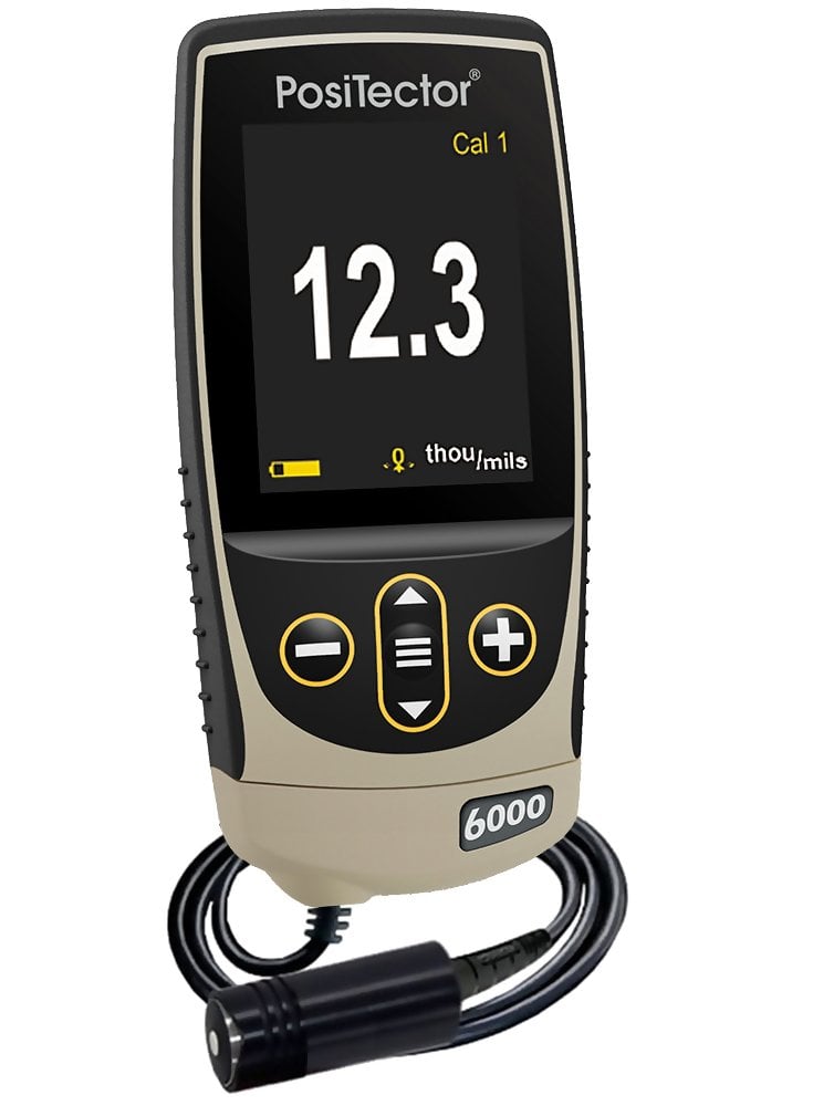 DeFelsko FJS1-G Positector 6000 FJS1 Coating Thickness Gauge with Standard Body, Cabled Probe, Measures Coatings on Ferrous Metals, 0 - 1.0"