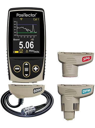 DeFelsko KITFS3 PosiTector Inspection Kit with Advanced Gage Body, 6000-FS, DPM and SPG Probes